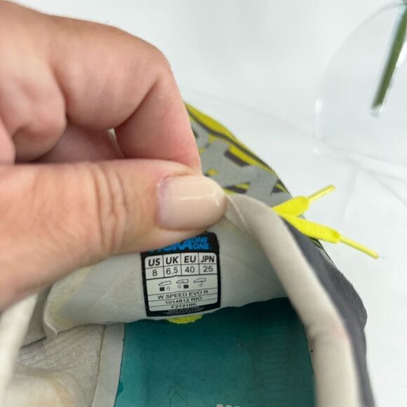 Hoka One One Speed Evo R Rio Women's 8 Shoes Running Track Yellow Green Silver - Picture 11 of 12